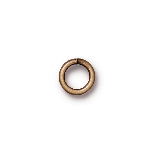 Round Jump Ring 16 Gauge 5mm Inside Diameter, Black Plate, 100 per